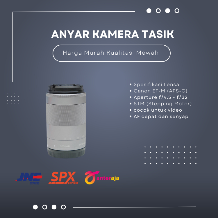 Lensa Canon 55-200mm Lensa Miroless Canon Lensa Tele canon 55-200 STM