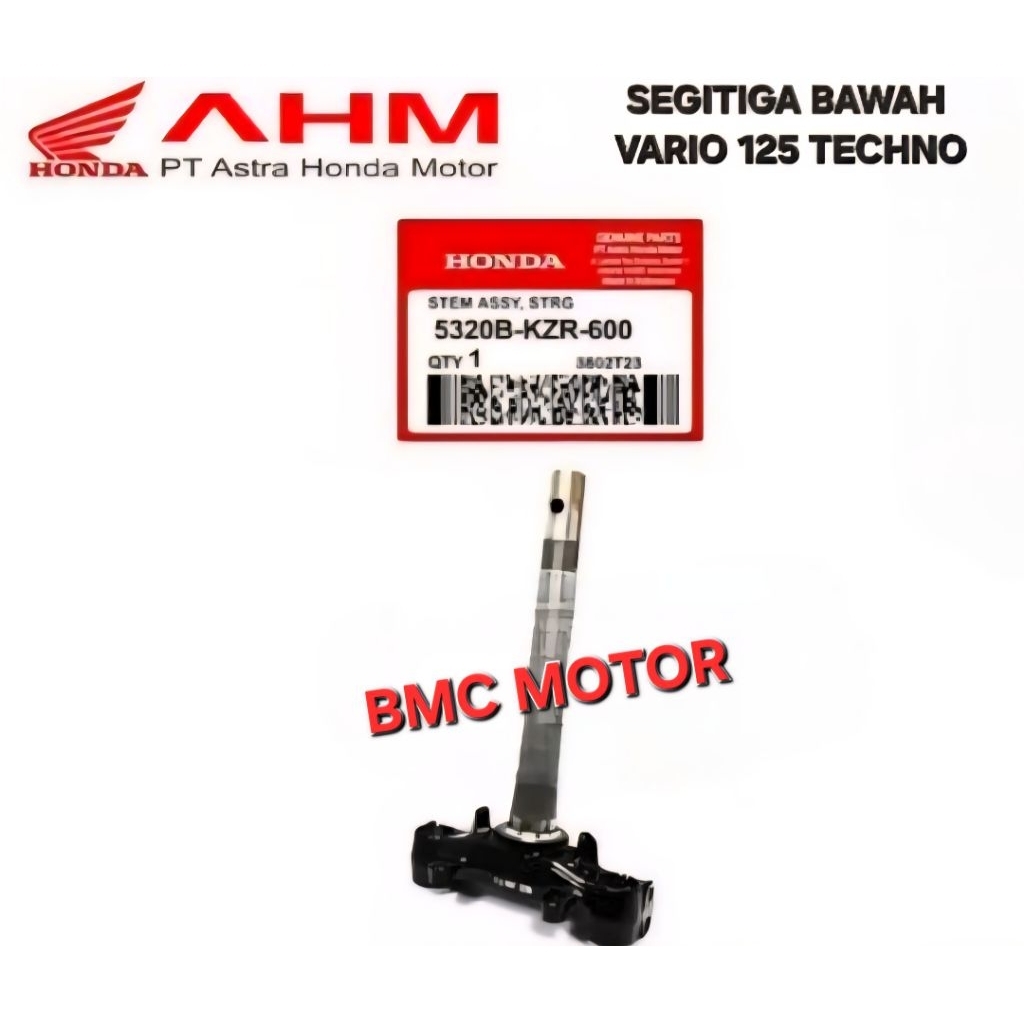 SEGITIGA STANG STIR SHOCK SHOK BAWAH VARIO 125 FI TECHNO 5320B-KZR-600 ORIGINAL