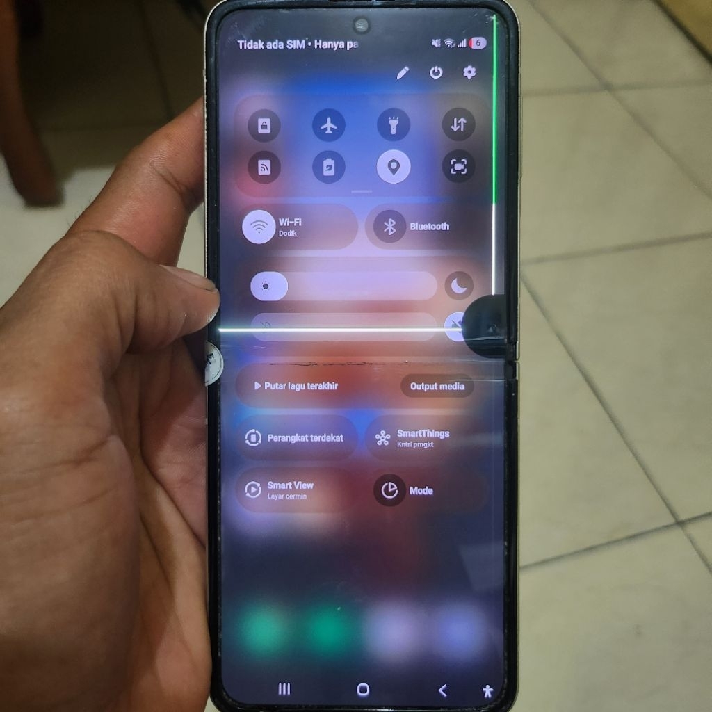Lcd Samsung Z Flip 3 copotan layak pakai