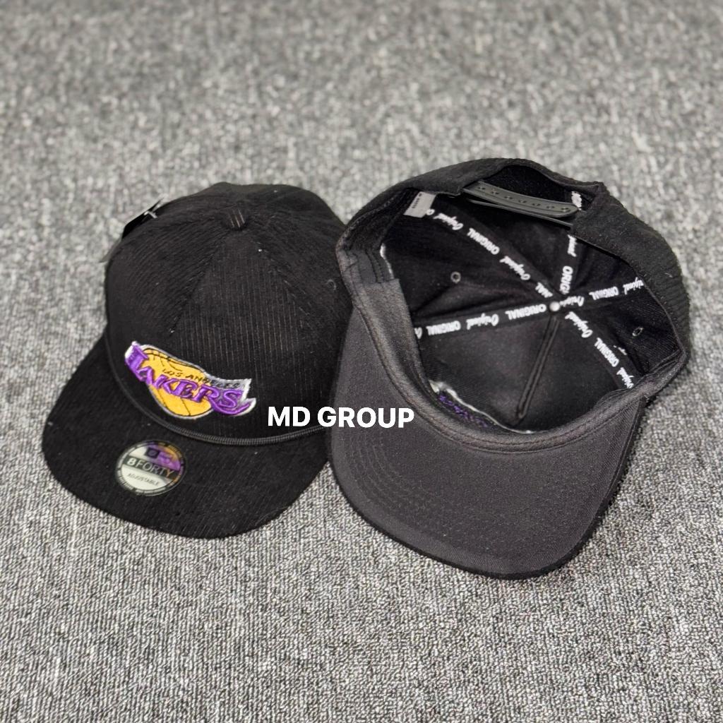 Topi Snapback Corduroy Terbaru - Topi Snapback Bordir LAKERS That Simple Vintage Skena Unisex 2026