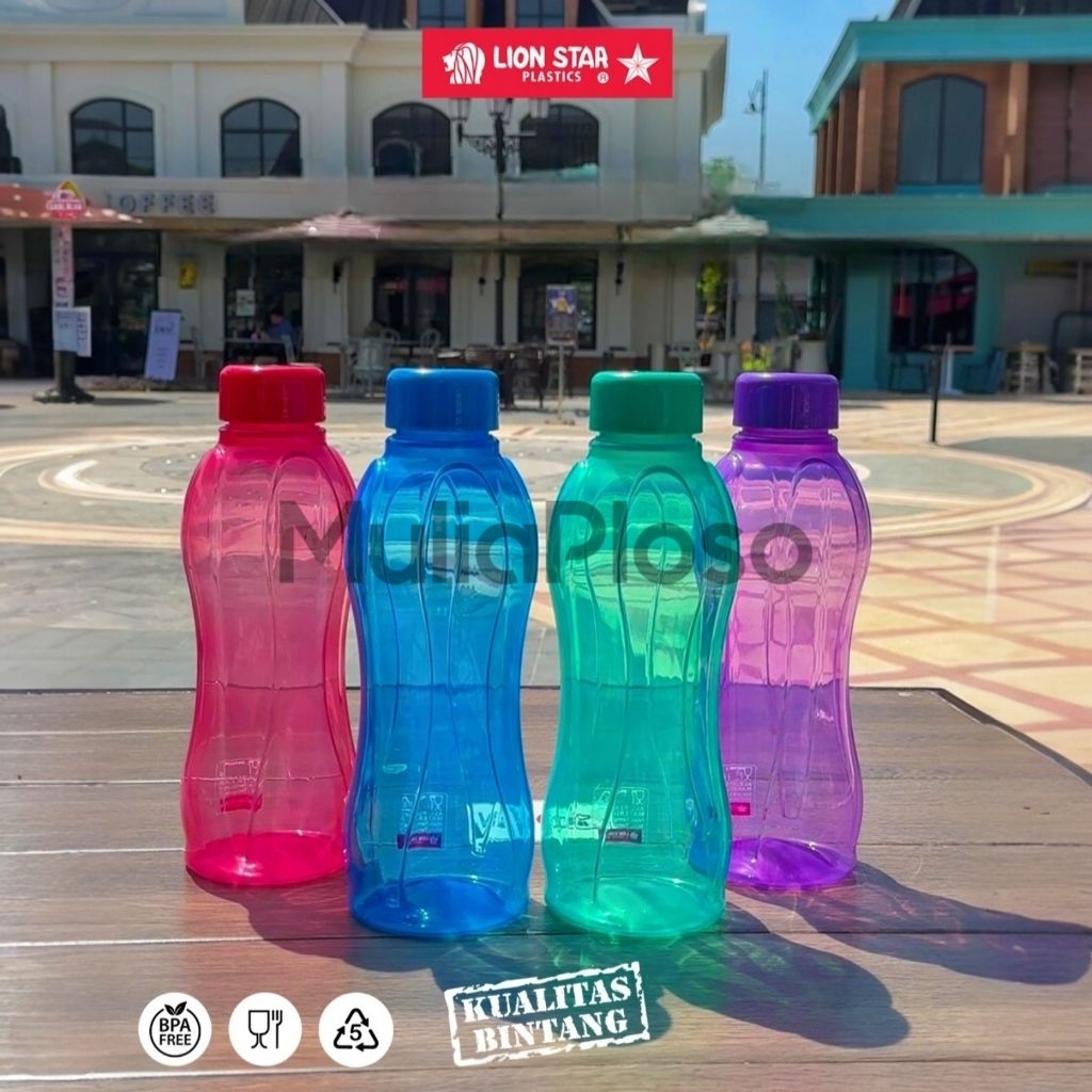 Botol LION STAR HYDRO BOTTLE 400,500,600,800,1000,1500ML BOTOL MINUM PLASTIK MODEL TUPPERWARE BPA FR