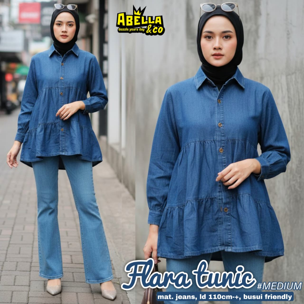 Pakaian Wanita HQ FLARA TUNIK From AbELLA FASHION STORE