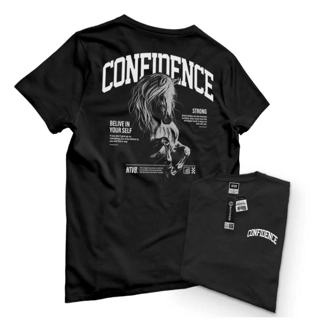 Kaos Distro Pria / Kaos Distro Original / Baju Distro Pria - NATIVE8 - CONFIDENCE