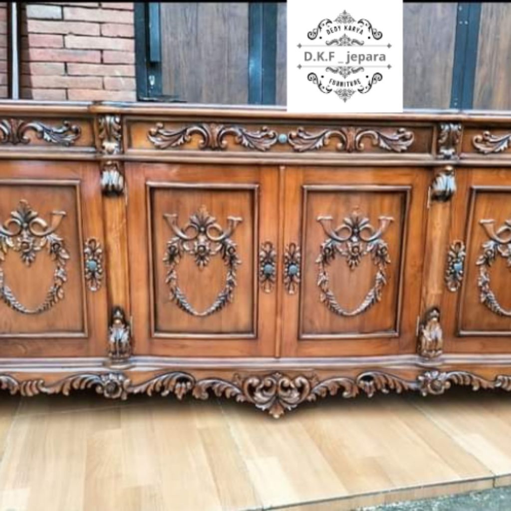 Bufet TV / Bufet Klasik Kayu Jati | D.K.F_Jepara