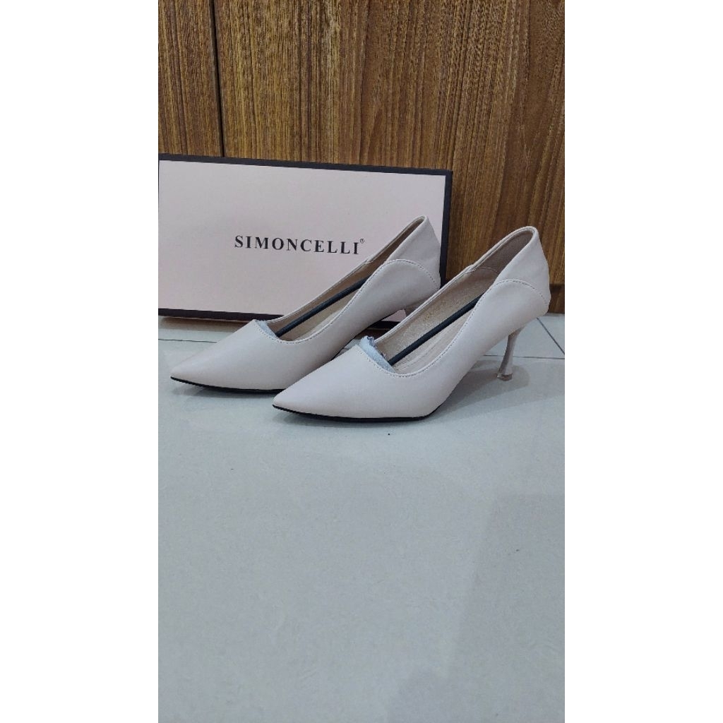 Heels Polos Wanita / Heels 7cm Wanita