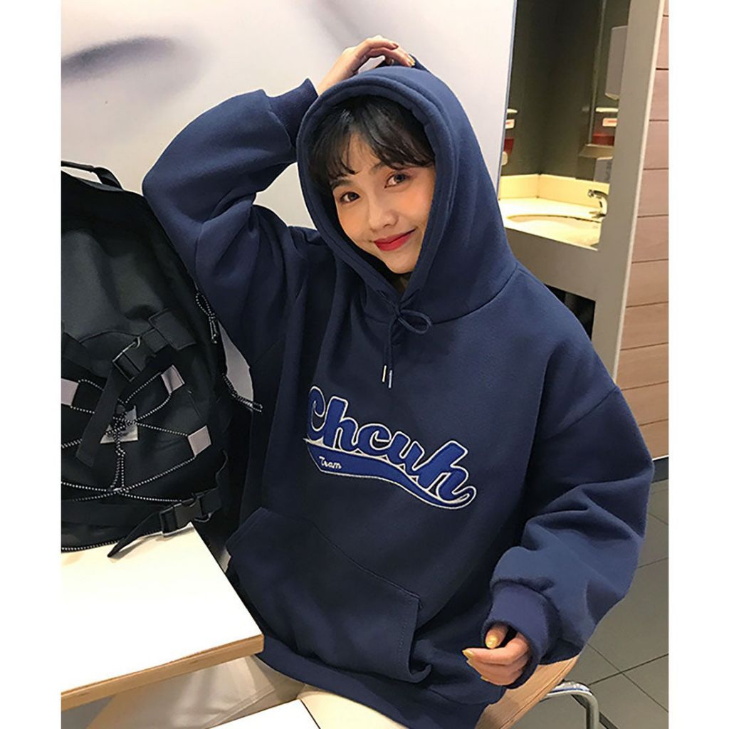 Hoodie Boxy Chuck Bordir Logo