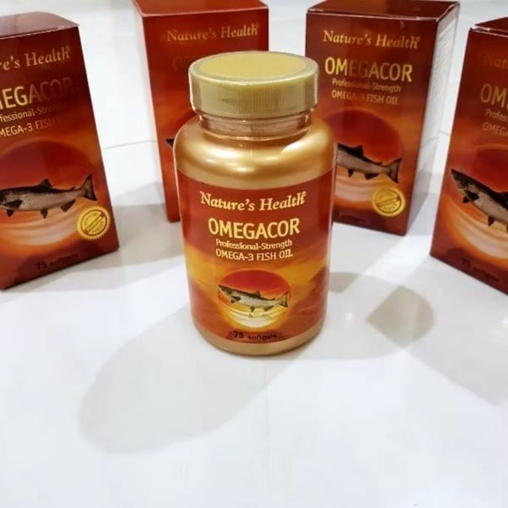 Omegacor Omega 3 Fish Oilnatur'es Health Original Asli 75 Softgel