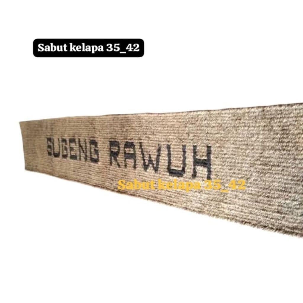 keset sabut kelapa SUGENG RAWUH