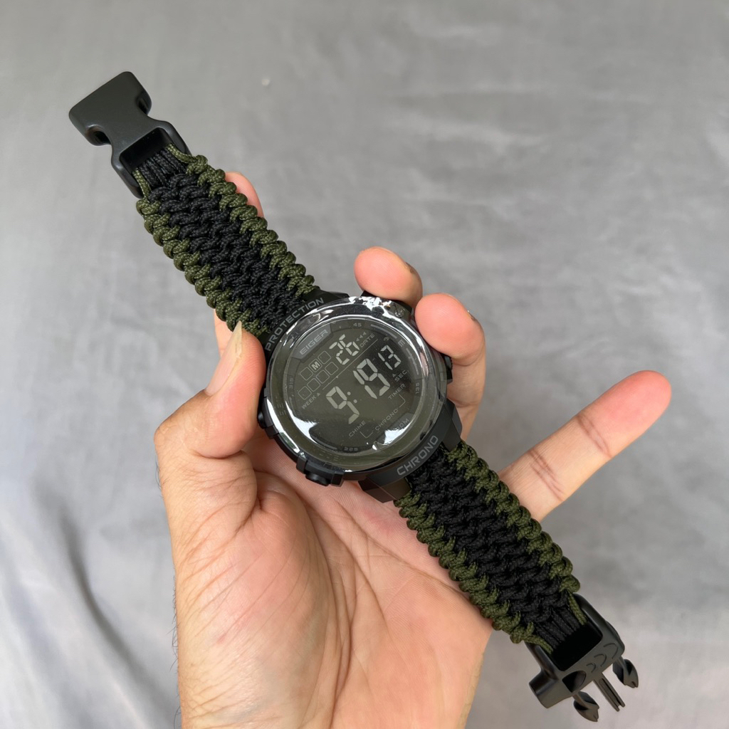 Tali Jam Tangan Paracord Eijer BLANCA MDW Mated Snake Buckle Peluit THOMGEAR