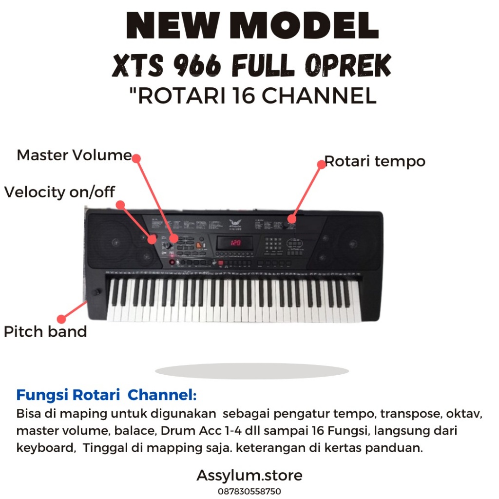KEYBOARD ANGELET XTS-966 OPREK/OPREKAN MODUL STM32