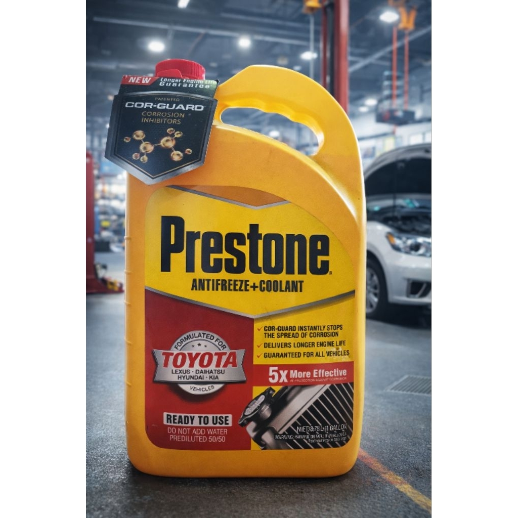 Prestone Coolant Radiator Mobil 3.78L Ready to Use Antifreeze 50/50 Toyota