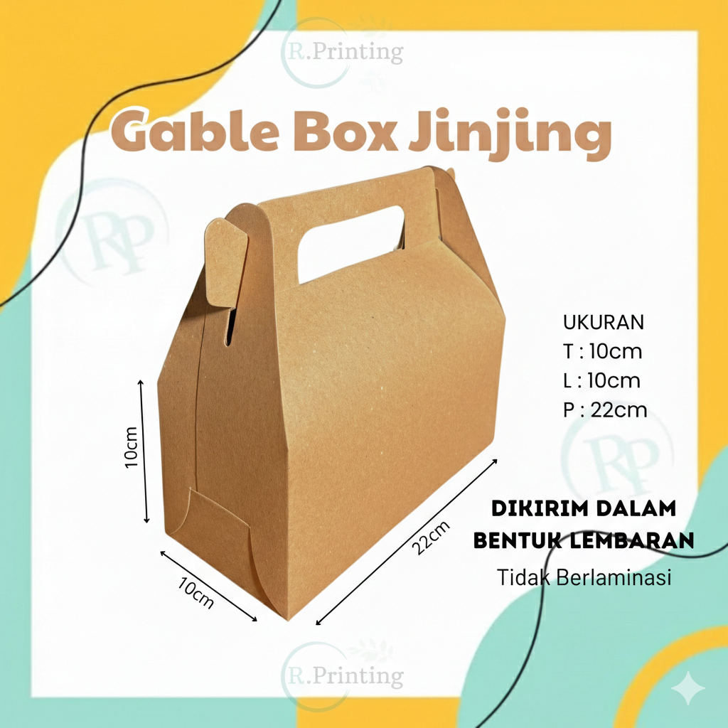 Gable Box Kraft - Gable Box Hampers Souvenir - Gable Box toples