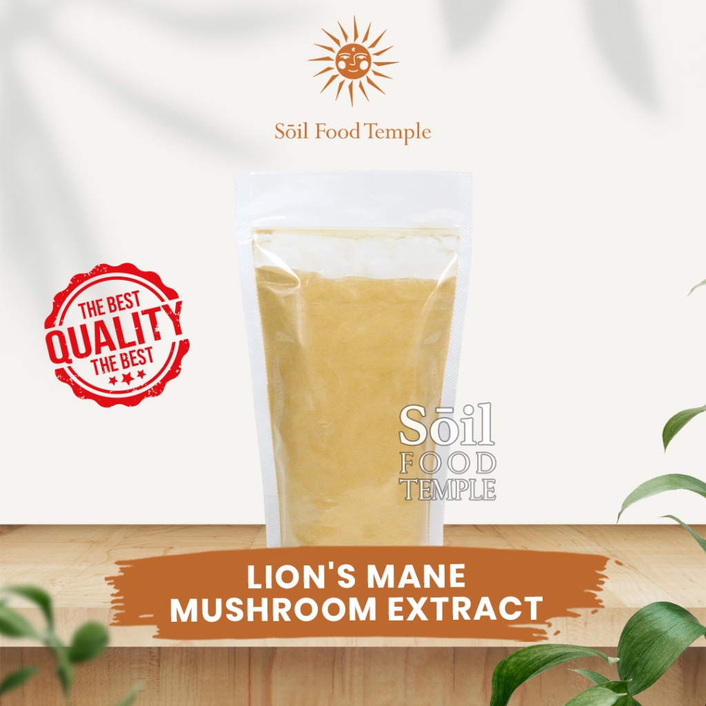 Lion's Mane Mushroom Powder - Bubuk Jamur Surai Singa Serbuk Asli 100gr