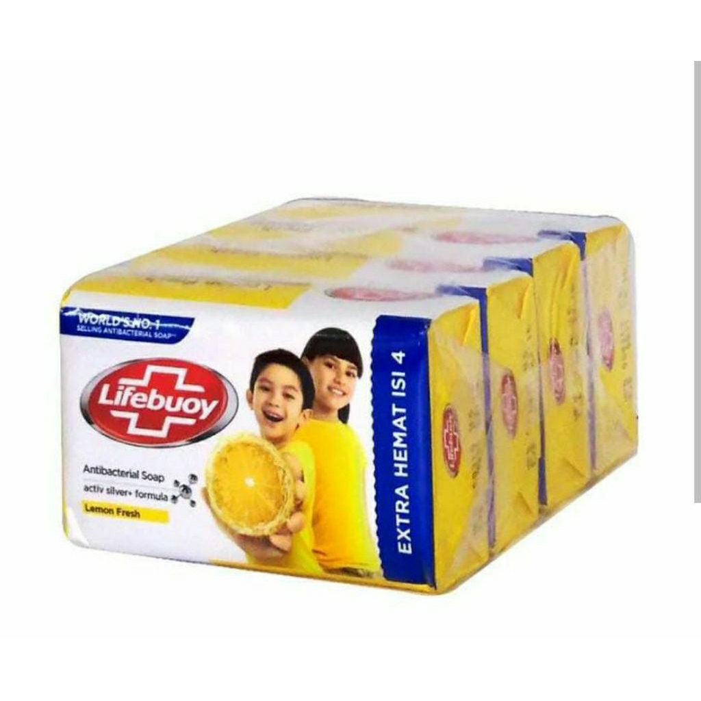 sabun batang Lifebuoy lemon isi 4