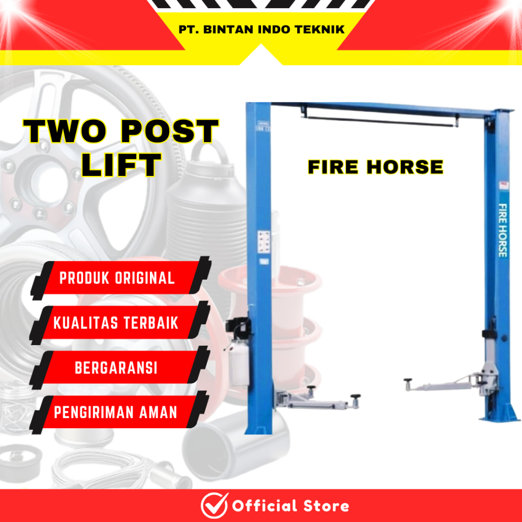 Two Post Car Lift Hydrolic Industri Otomotif Alat Bengkel Angkat Mobil 2 Tiang 4000 kg FHorse 4 Ton