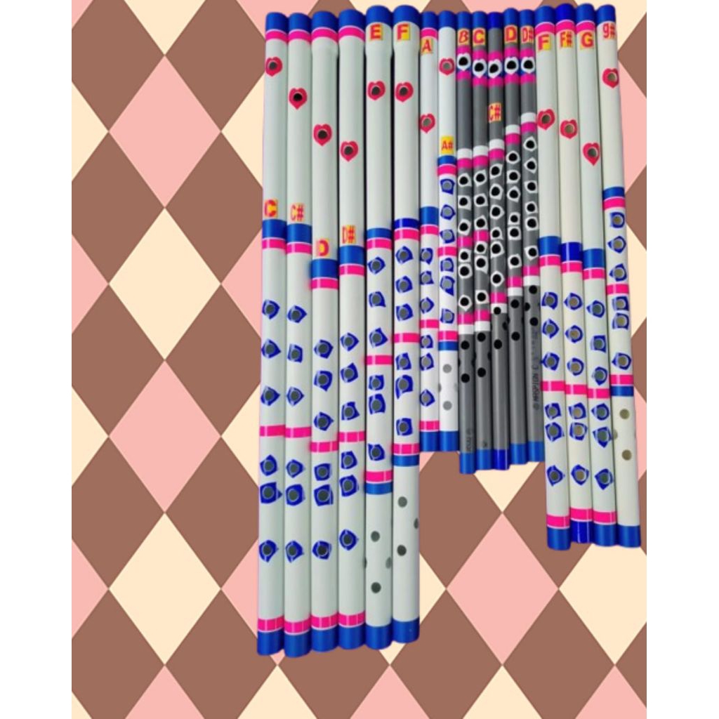 Seruling dangdut PVC paralon, nada flat keyboard