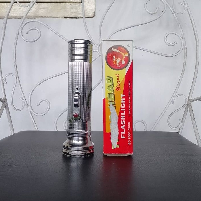 BONUS 2 BOHLAM [ KONDISI BERKARAT ] 1 PCS SENTER SENTOLOP JADUL LEGEND TIGER-HEAD 300FT NEW OLD STOK