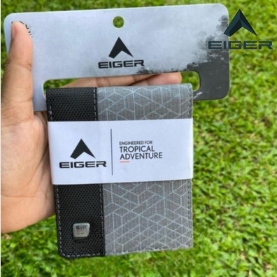 Eiger Bag'S - Dompet Pria Geometrica Slim Wallet 910003162 Grey Original