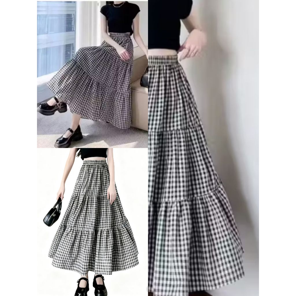GINGHAM SKIRT TARTAN ONESIZE/ROK ANAK TANGGUNG&DEWASA
