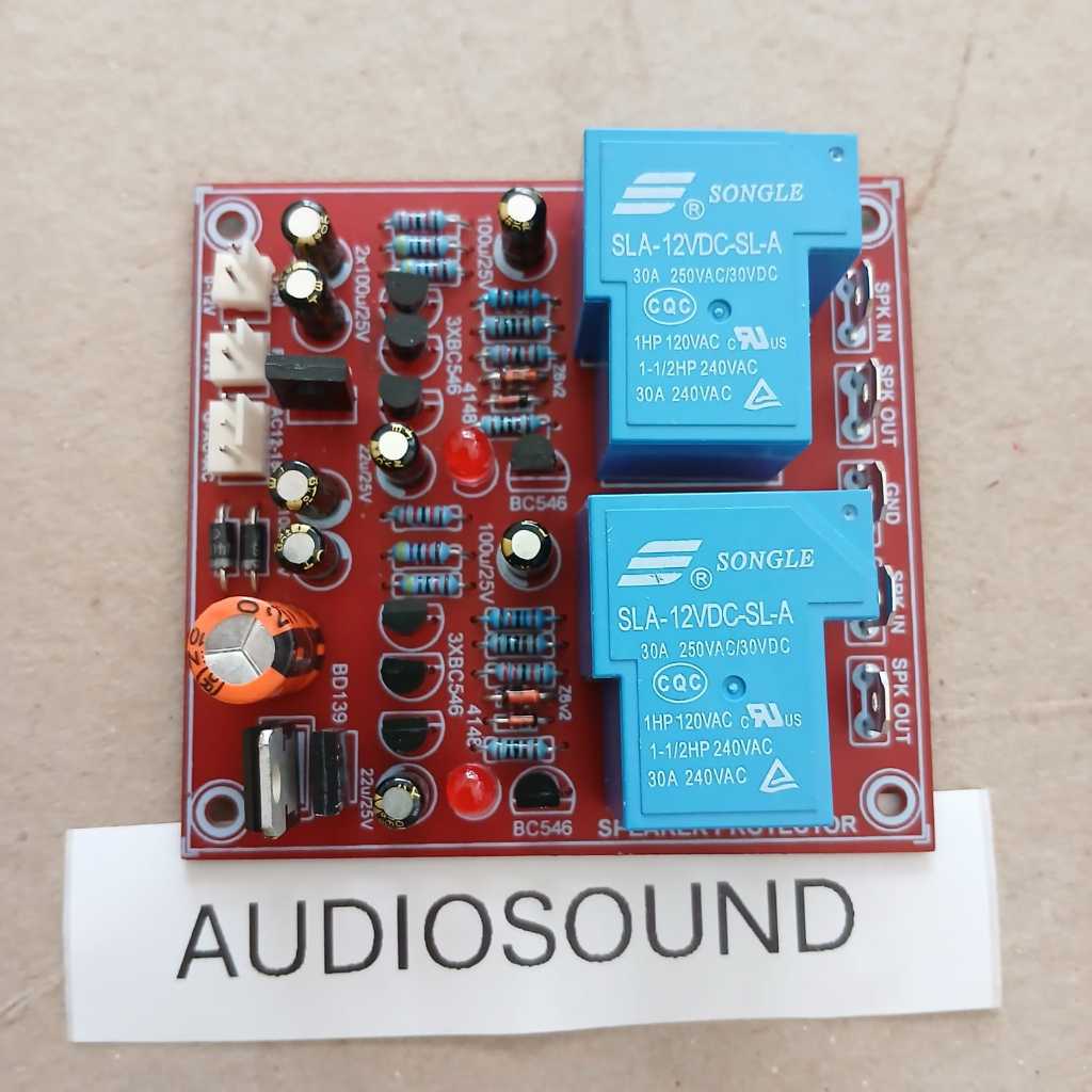 Kit DC Protector speaker stereo pengaman speaker protektor pertinak ada fitur kipas