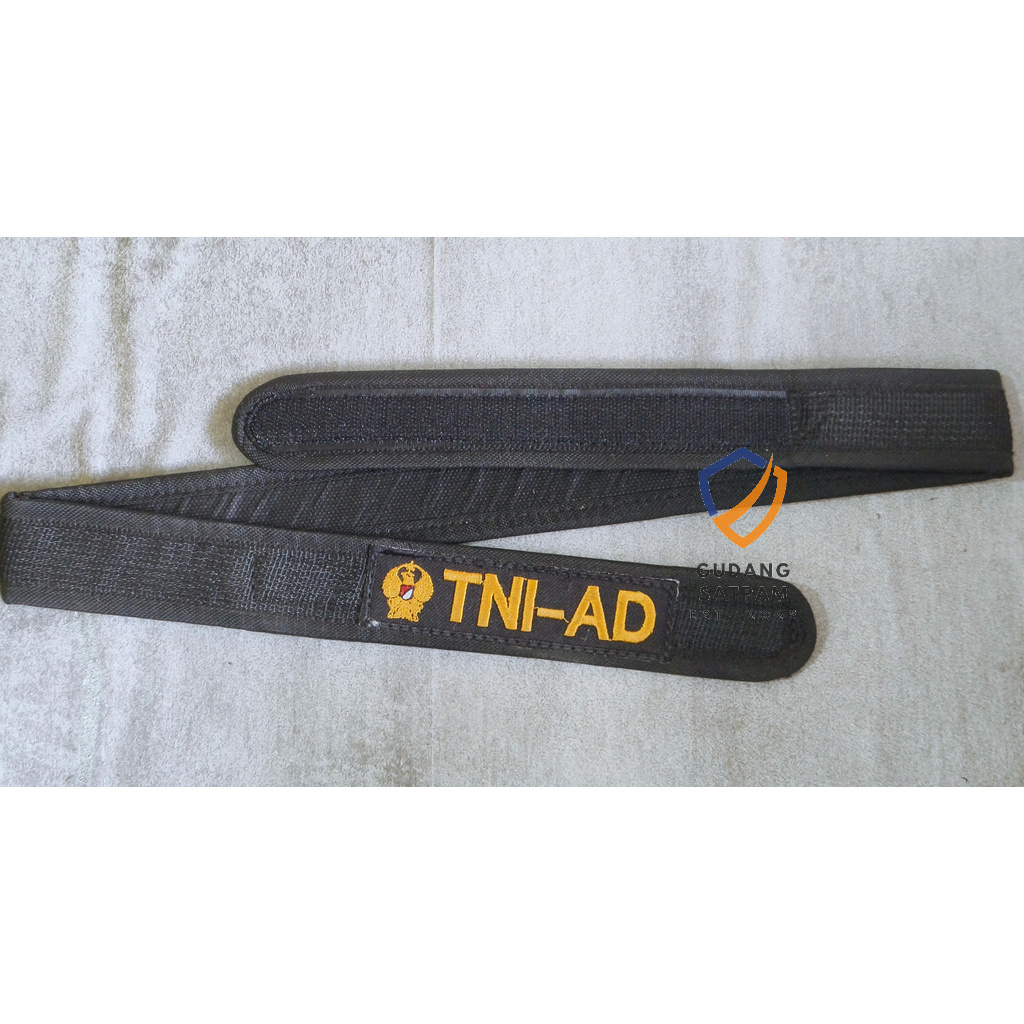 Sabuk TNI AD (Hitam Ekapaksi) - sabuk TNI Angkatan Darat - Ikat Pinggang TNI AD - Sabuk Prepet Ekapa