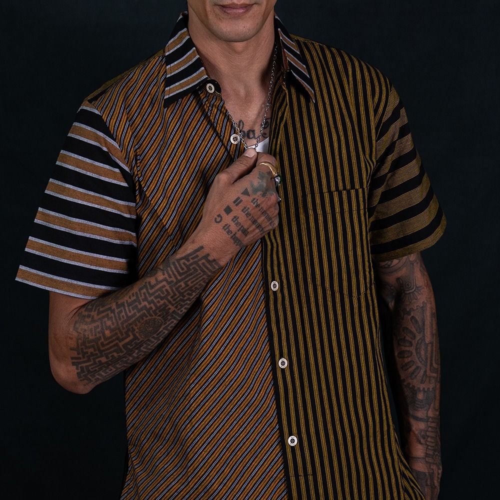 Lurik Lengan Pendek Pria Abhi Wira