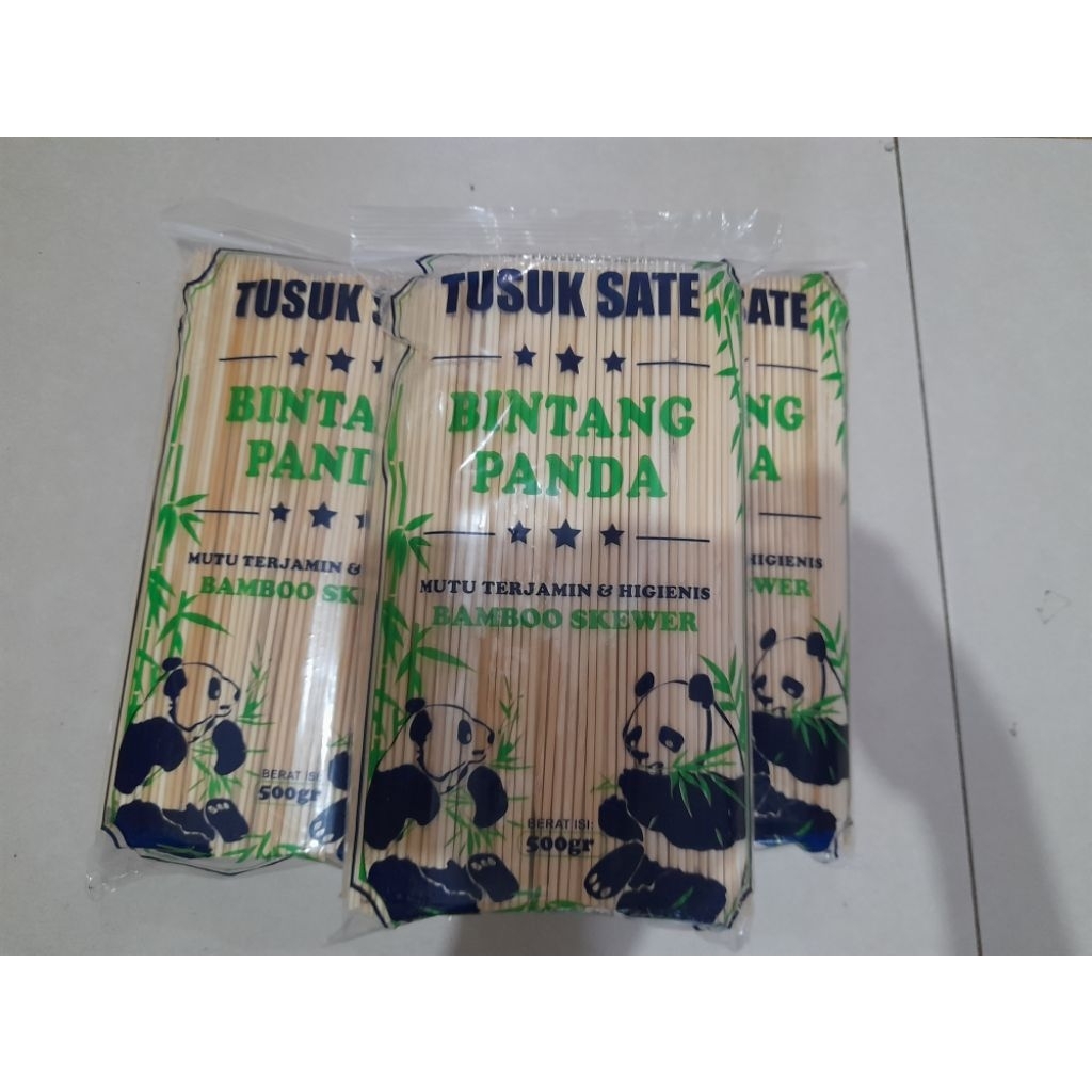 Tusuk Sate Bintang Panda - Tusuk Sate  - Bamboo Import