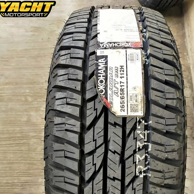 JUAL BAN MOBIL IMPORT TUBELES 265 65 R17 YOKOHAMA GEOLANDAR A/T G015 PAJERO DAKKAR LAMA , FORTUNER V