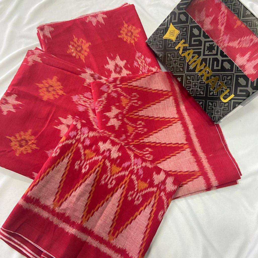 Tenun Endek Bali Bahan CSM Full Katun Mercerized Tenun Troso