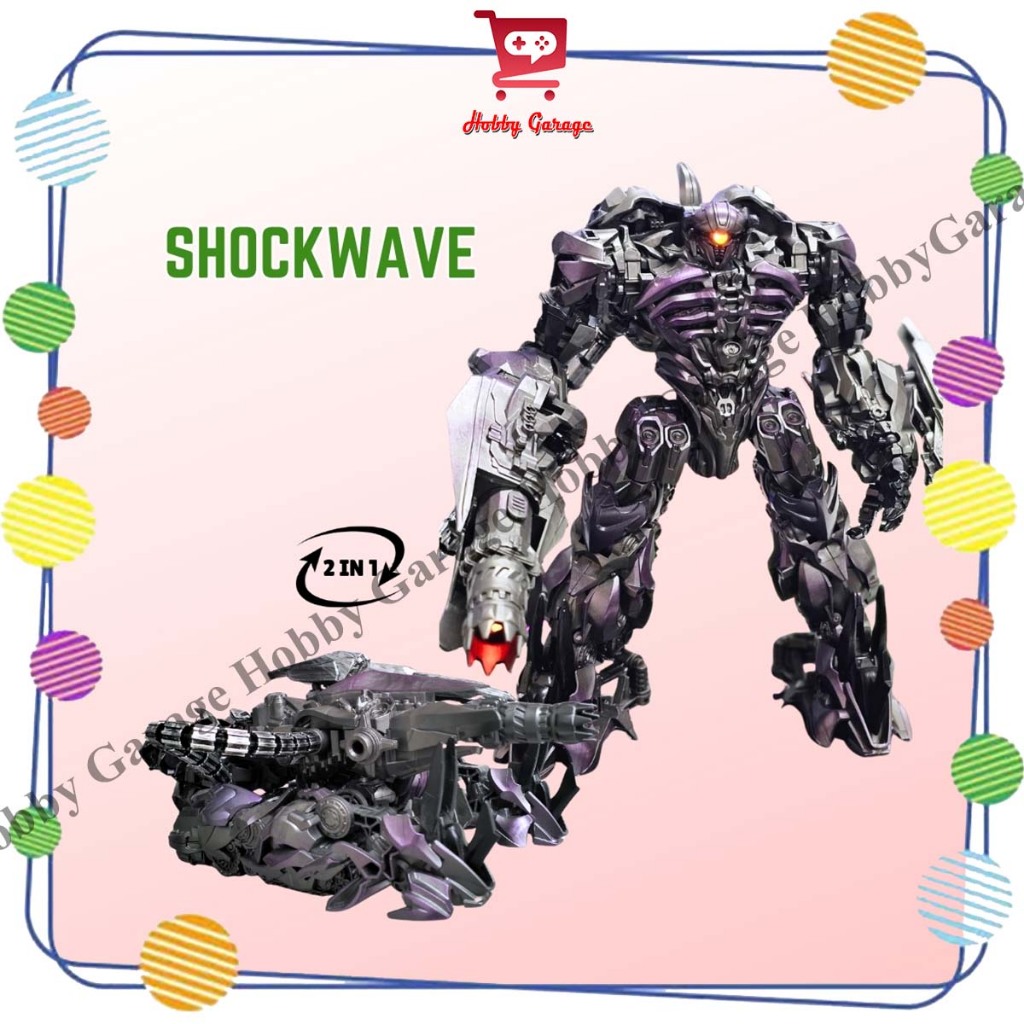 JM Indonesia Action Figure Transform Deformation Robot Jk17 Shockwave Leader JK-17 Interstellar