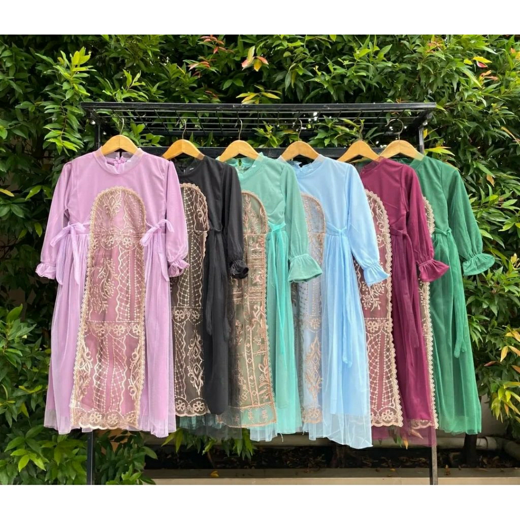GAMIS SIENA /GAMIS ANAK TILE BRUKAT KONDANGAN CANTIK/ GAMIS ANAK LEBARAN 2026 /GAMIS ANAK BRUKAT TIL