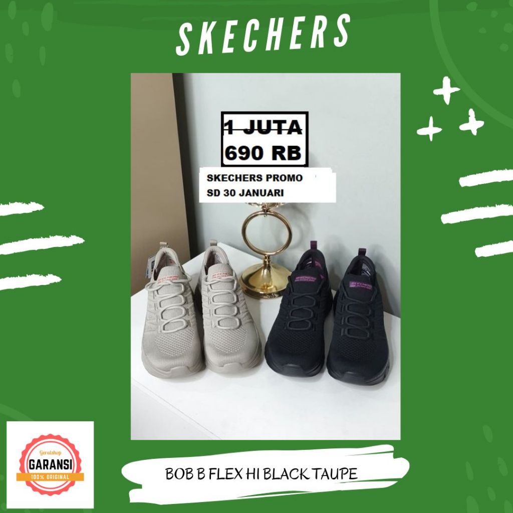 Skechers shoes women ori 100% BOBS B FLEX HI