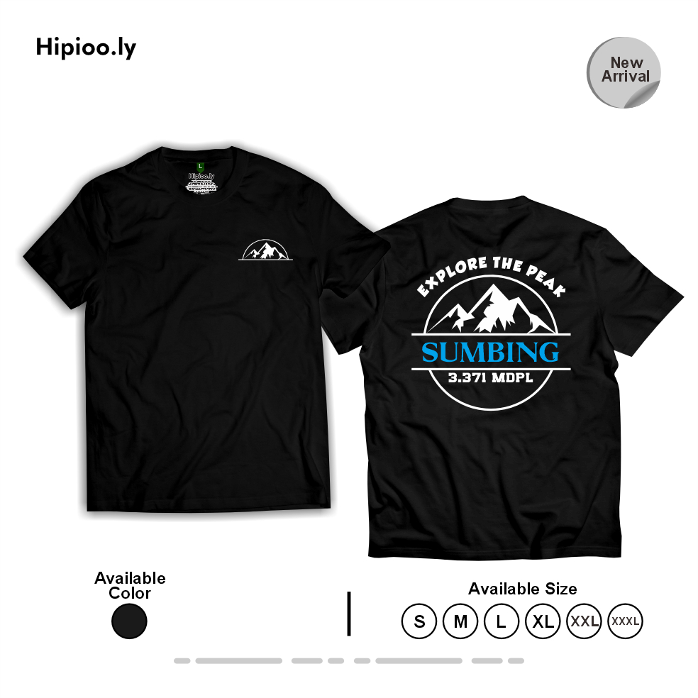 Kaos Outdoor Kaos Gunung Sumbing | Kaos Gunung | Kaos Pendaki | Kaos Outdoor