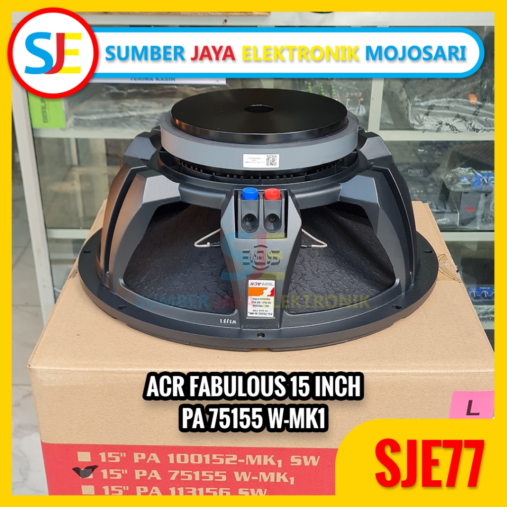 Speaker ACR Fabulous 15 Inch PA 75155 W Mk1 / Speaker ACR PA 75155 Fab
