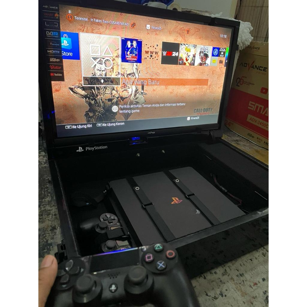 PlayBox Sudah termasuk TV Baru 24 inch Bisa untuk ps1 ps2 ps3 ps4
