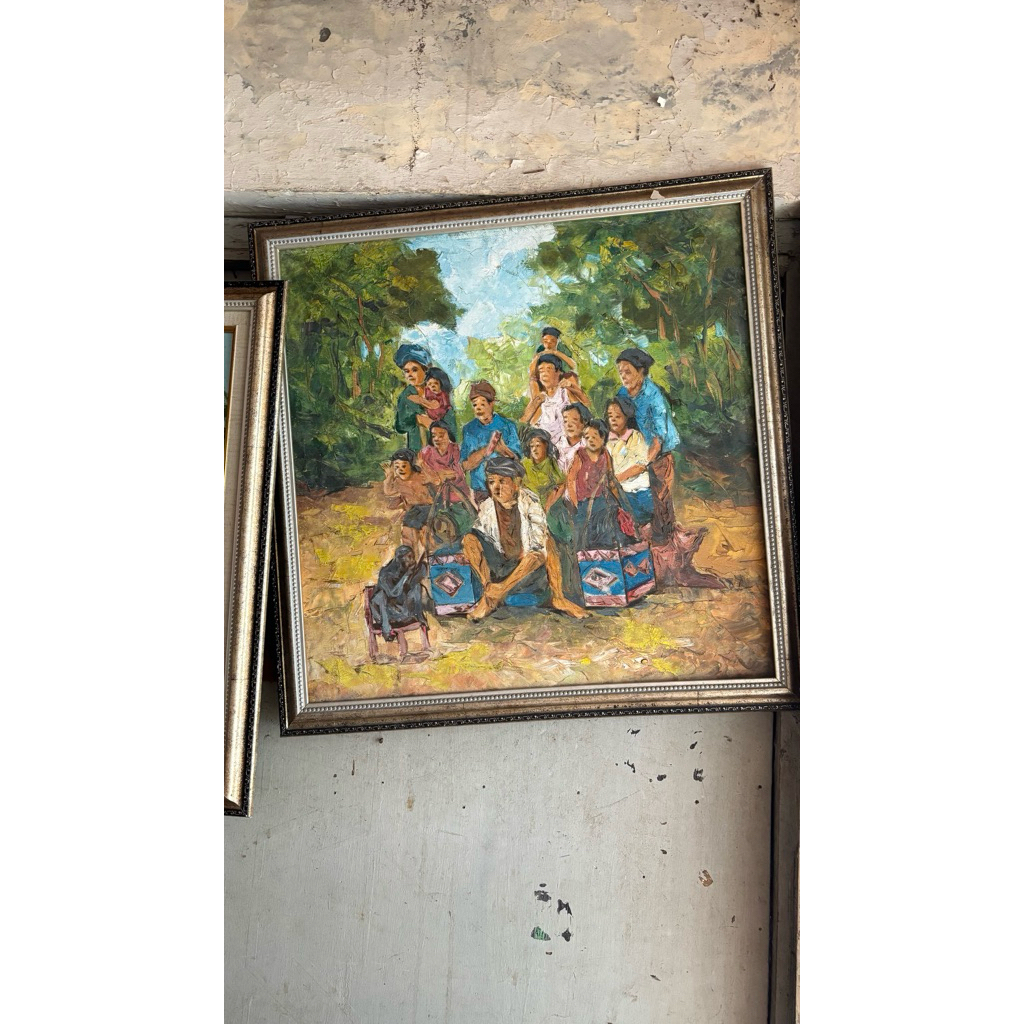 lukisan jadul estetik tontonan tradisional