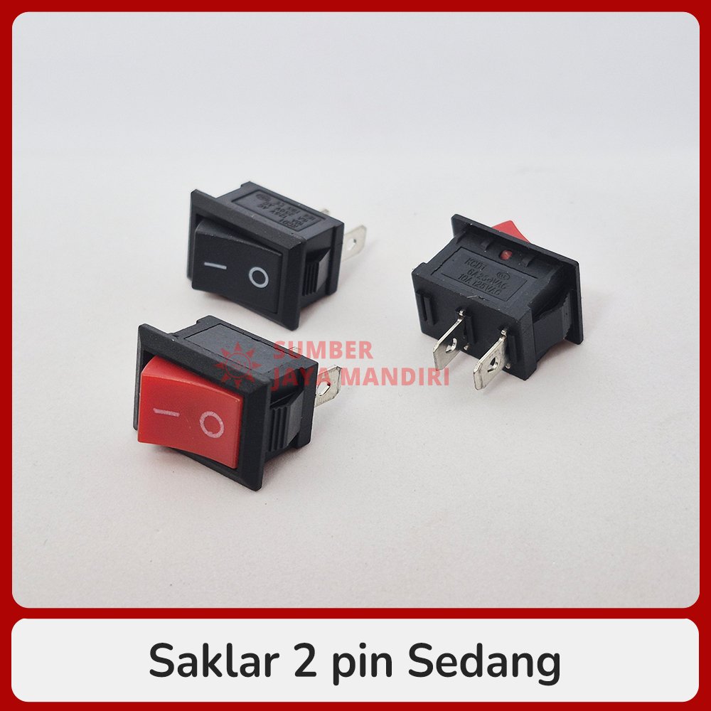 Switch Saklar 2 Pin / 2 Kaki ukuran Sedang