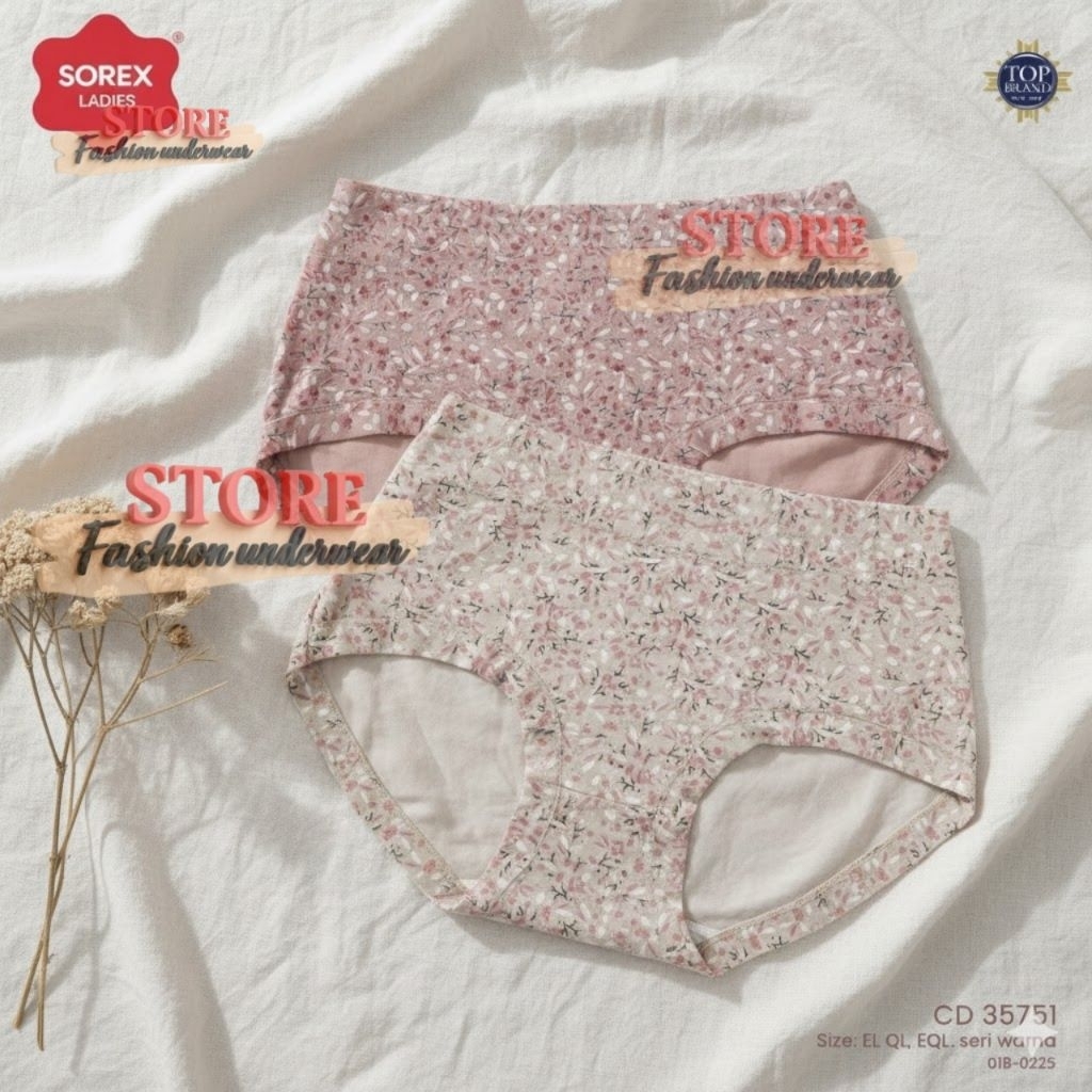 CD Wanita SOREX 35751 MAXI Motif Bunga / Celana Dalam Cewek Sorex