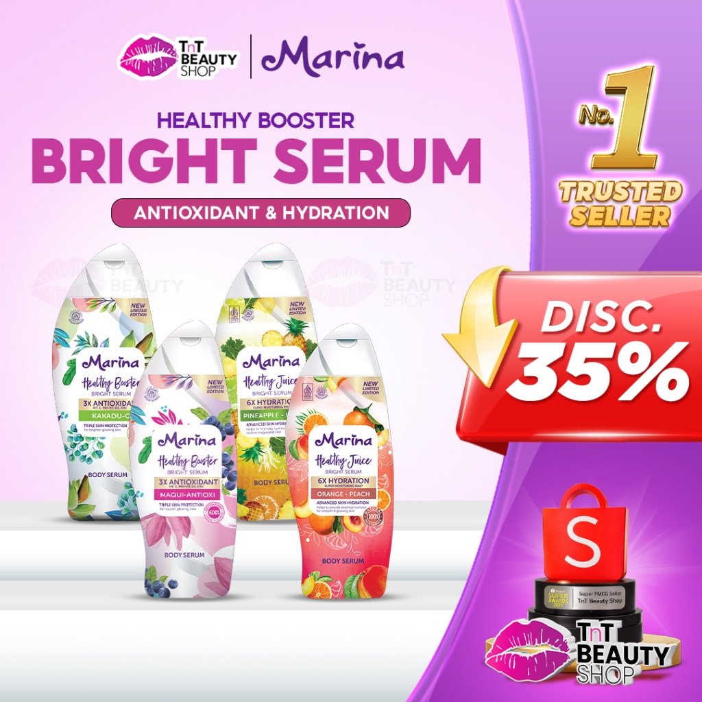 Marina Healthy Booster Bright Serum Series 185ml Maqui | Kakadu | Orange Peach | Pineapple | TnT Bea