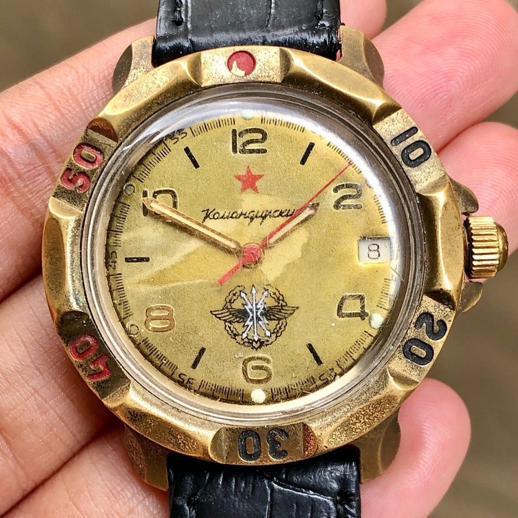 Vintage Vostok Komandirskie Gold