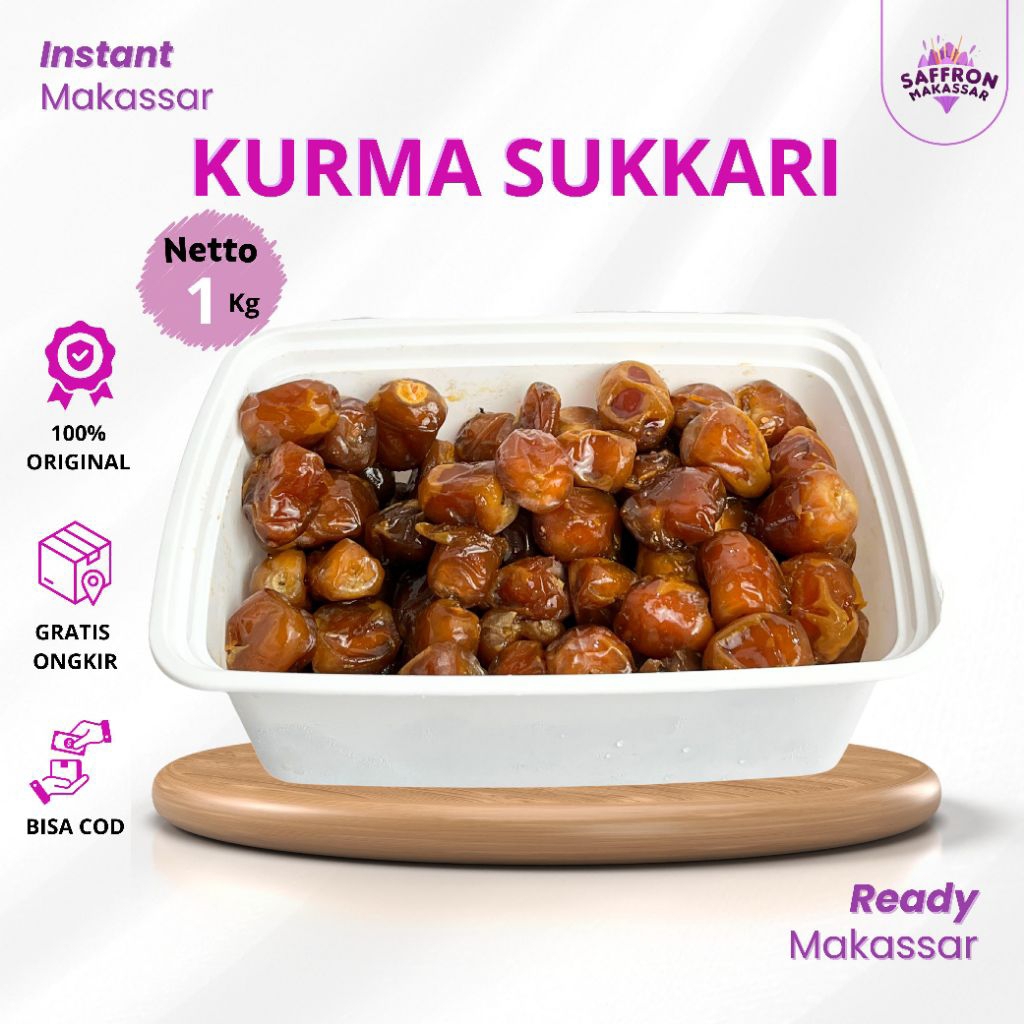 KURMA SUKARI 1KG SUKKARI MAKASSAR