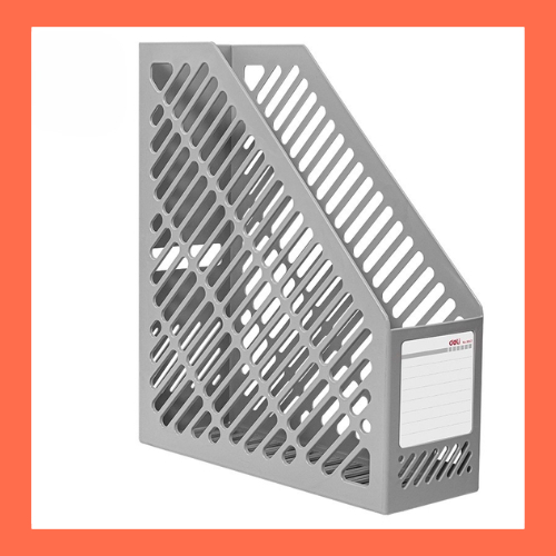 DELI Box File Keranjang Plastik/Magazine Holder 9842