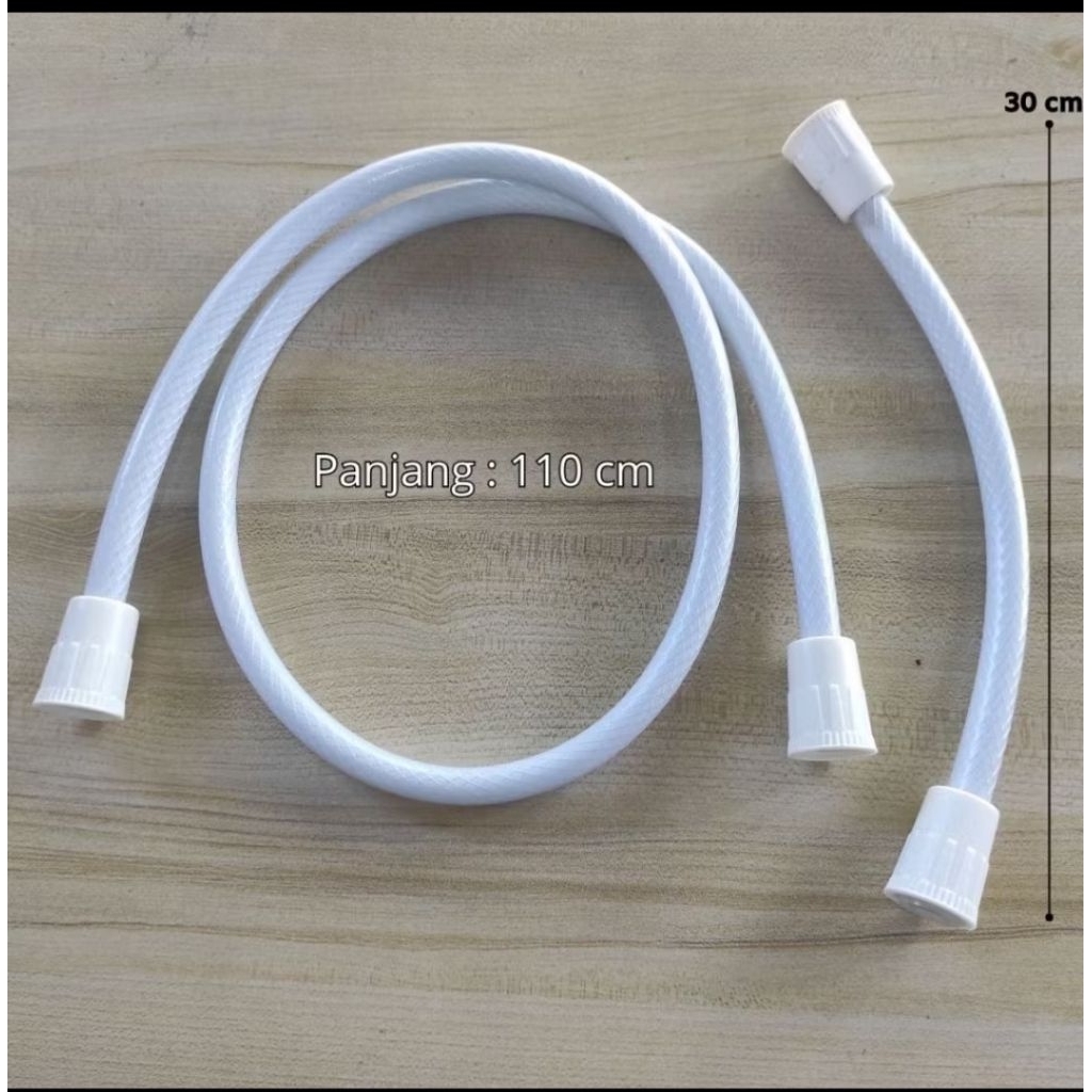 Selang Sower Mandi Closet/Selang Jet Closet/Selang Shower Bidet PVC - Selang Shower Putih