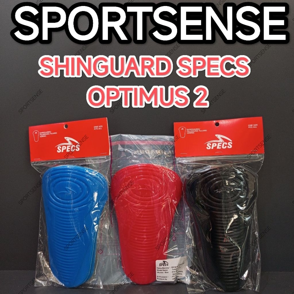 Deker Pelindung Kaki Dekker Sepak Bola Specs Optimus 2 Shinguard Original
