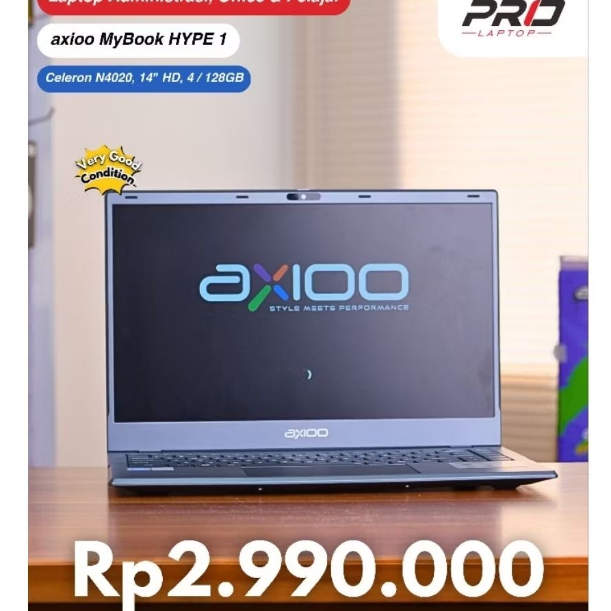 AXIOO Mybook HYPE 1 INTEL CELEROn N4020 4/128GB 14"