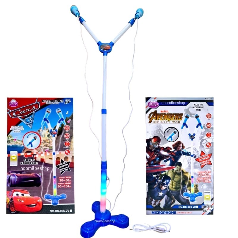 DOUBLE MICROPHONE OLY Mainan anak cewek mainan karaoke anak mainan Microphone anak kado anak