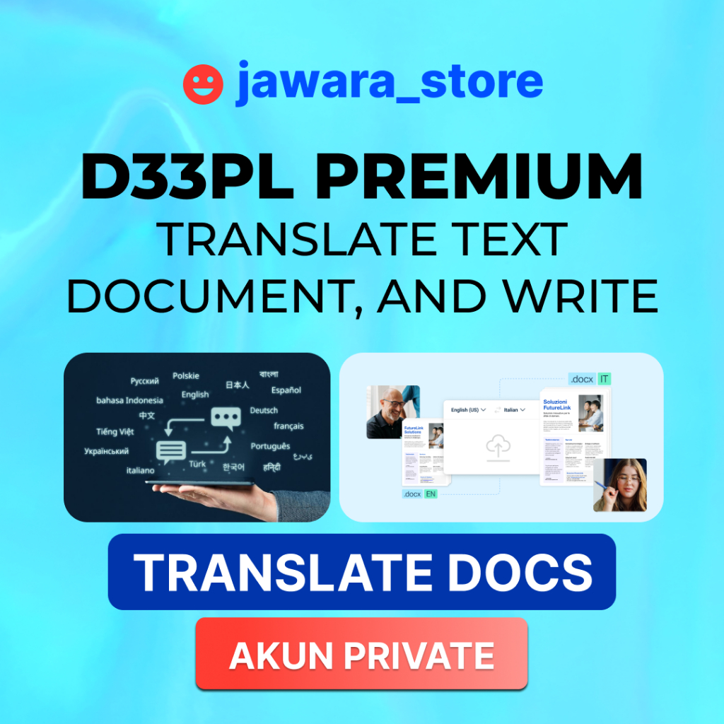 ORIGINAL DeepL PRO Translate Text, Dokumen & Write PRO