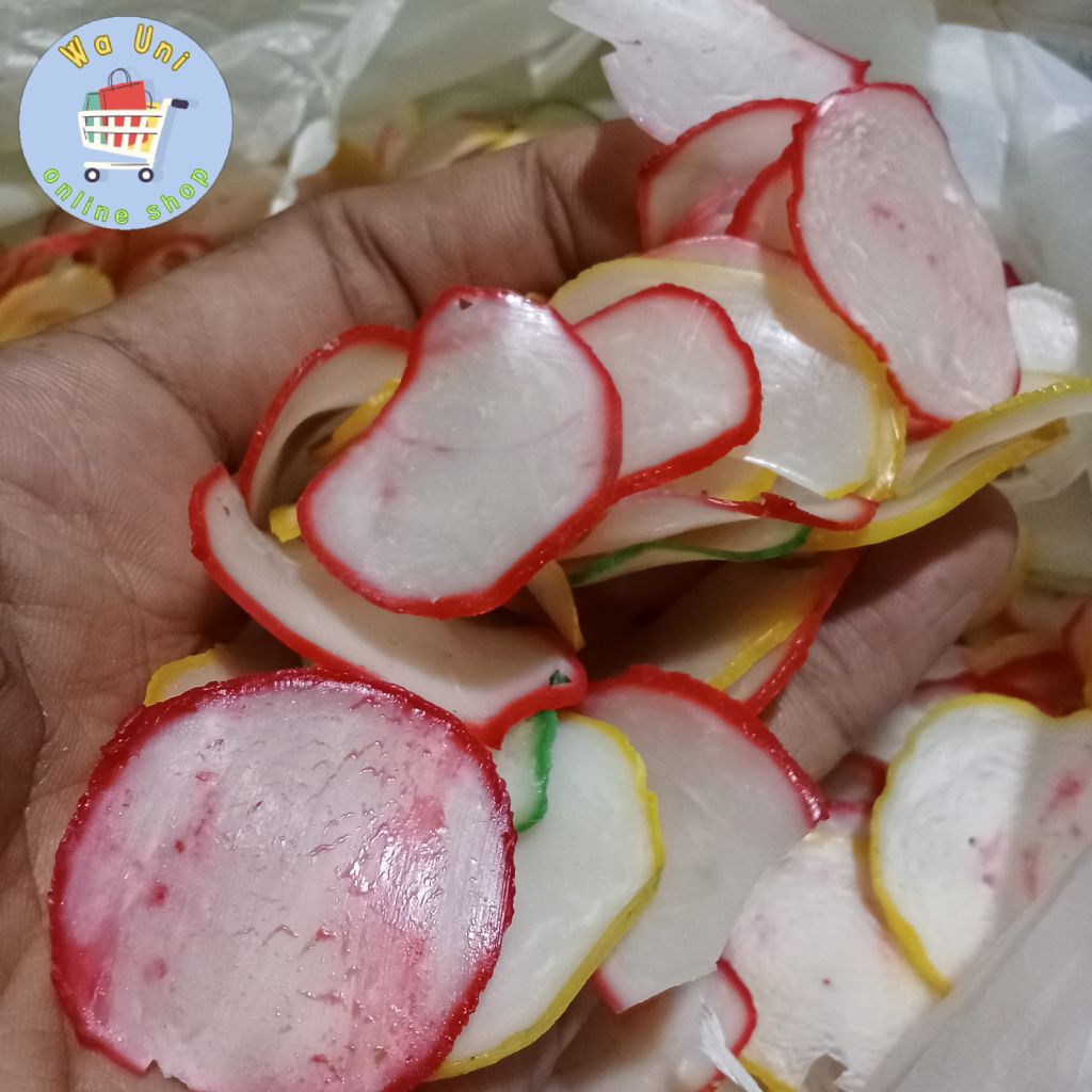 1 kg | kerupuk WARNA WARNI - kerupuk mentah - kerupuk seblak