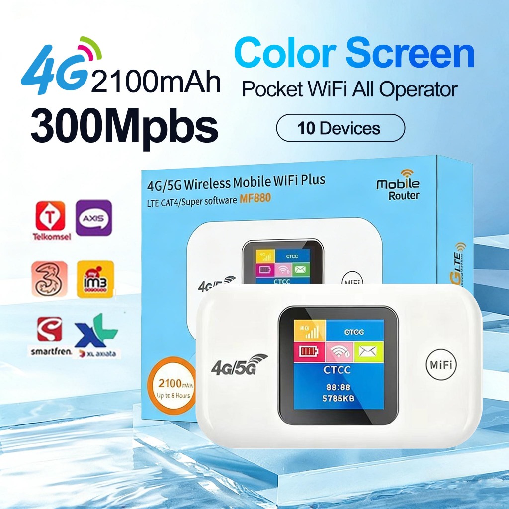Modem Wifi 4G All Operator 300Mbps Portable WiFi Unlock untuk PC Modem Mifi Telkomsel