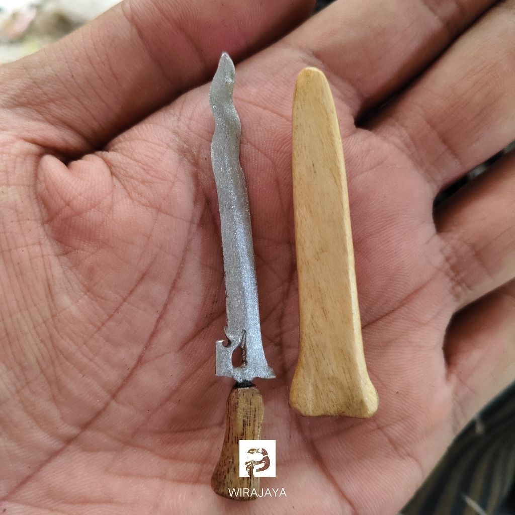 keris luk 3 mini jimatan 5cm